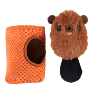 Bucktooth Chuck Plush Multi-Part + Enrichment Dog Toy